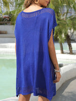 Vibrant Thin Knit Cover-Up Tunic