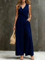 Women's Solid Color Art Comfortable Casual Top And Wide-leg Pants Two-piece Set