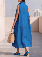 Stylish Stand-collar Cocoon Dress