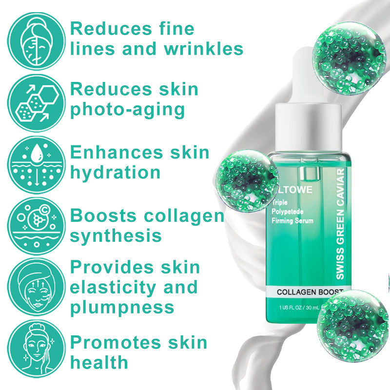 PLTOWE Swiss Green Caviar Triple Polypeptide Firming Serum - Nuskin Beauty Store