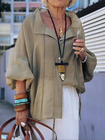 Relaxed-fit Casual Linen And Cotton Shirt