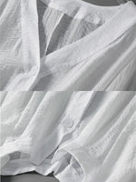 Casual Loose Linen And Cotton Cardigan