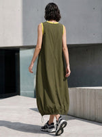 Casual Sleeveless Cotton Dress