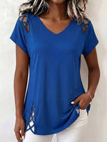 Cozy Boho Cut-out Cotton Top