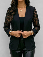Exquisite And Elegant Blazer With Lace Paneling